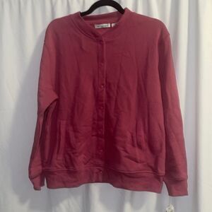 Hasting&Smith petite XL Light weight snap button jacket